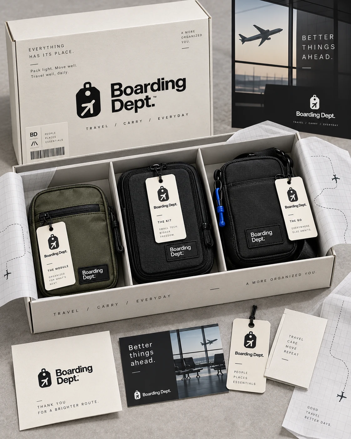 boarding dept packaging study