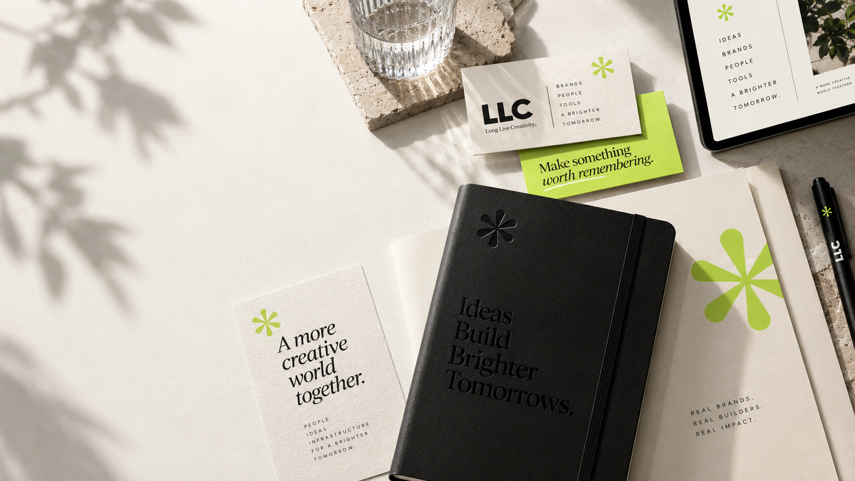 Brand stationery / supplied LLC asset