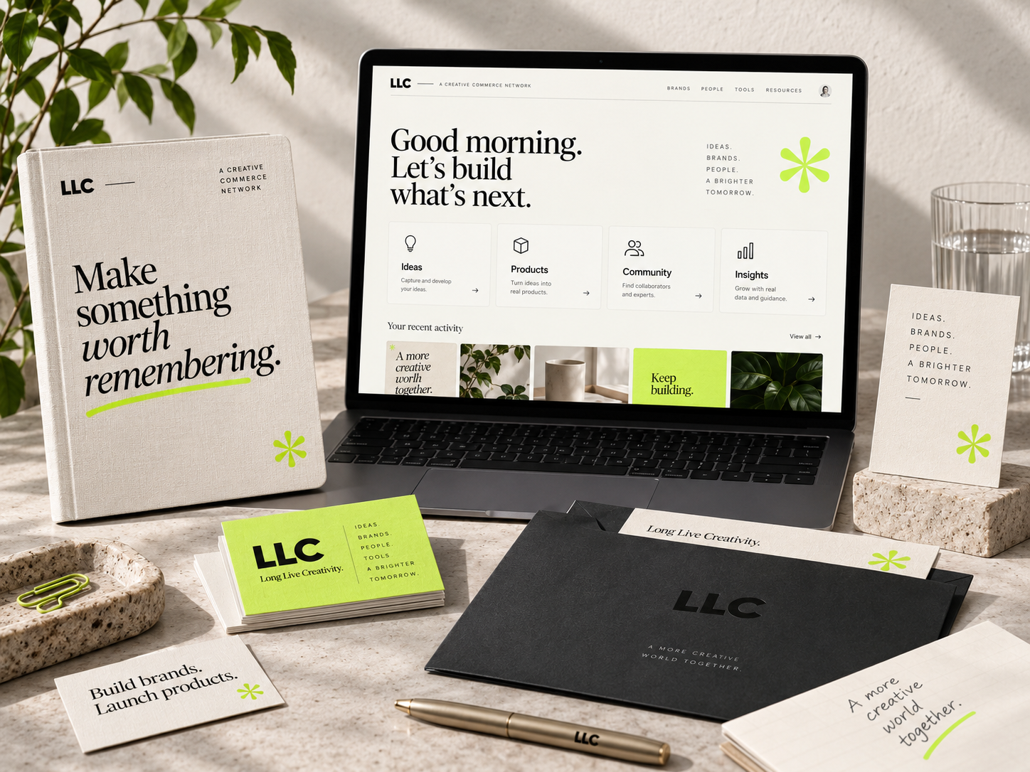 Workspace brand scene / supplied LLC asset