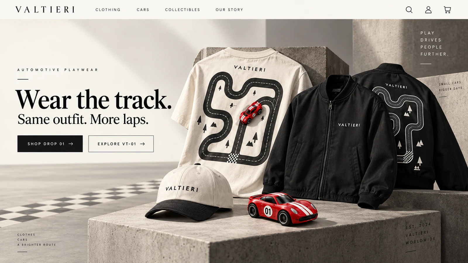 Valtieri / Landing-page direction